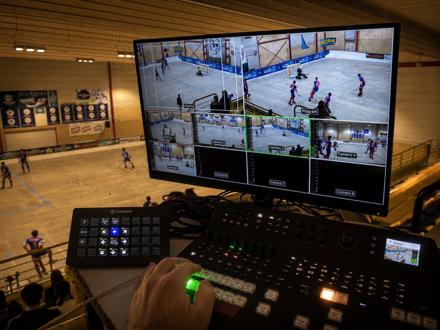 Régie multicam pour retransmission sportive